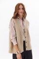 CHALECO MONDAY BEIGE