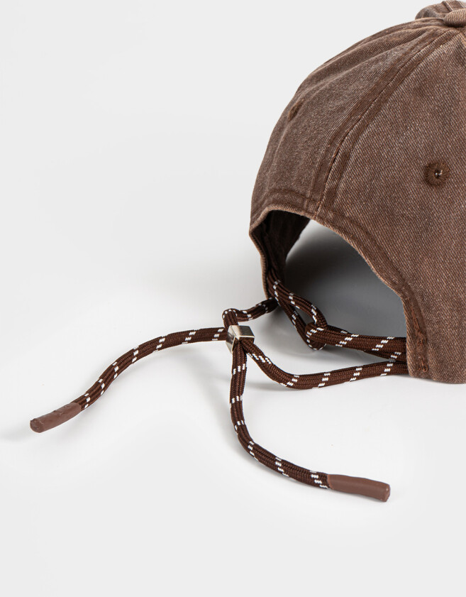 Caps Gorra Denim Bordada Chocolate - Marron Chocolate