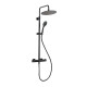 Griferia De Ducha Barral Exterior Linea Urban Up! Clever Negro Mate