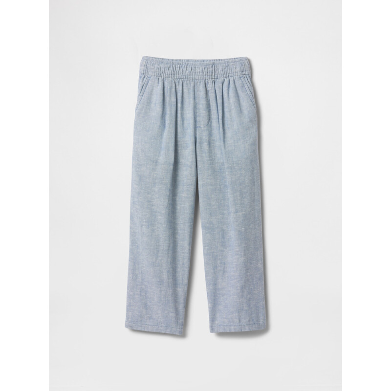 LINEN WOVEN BOTTOM SOFT CORNFLOWER