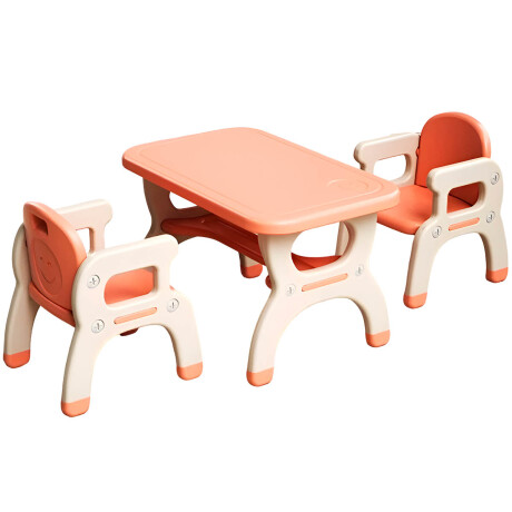 Mesa Escritorio Infantil Set + 2 Sillas Multiuso Rosa