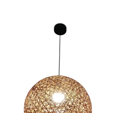 Colgante Hilo Hecho A Mano Tipo Hongo 30cm Marrón hongo 30
