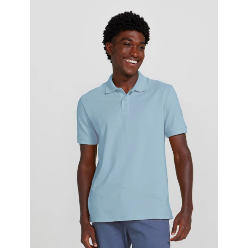 CAMISA POLO MM MASC AZUL CLARO