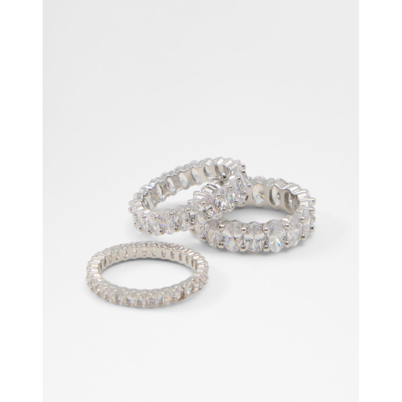 OVALSTACK SILVER/CLEAR MULTI WHITE