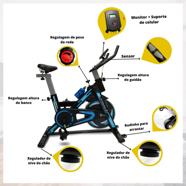 Bicicleta Spinning Like Lh305 Hasta 120k AZUL