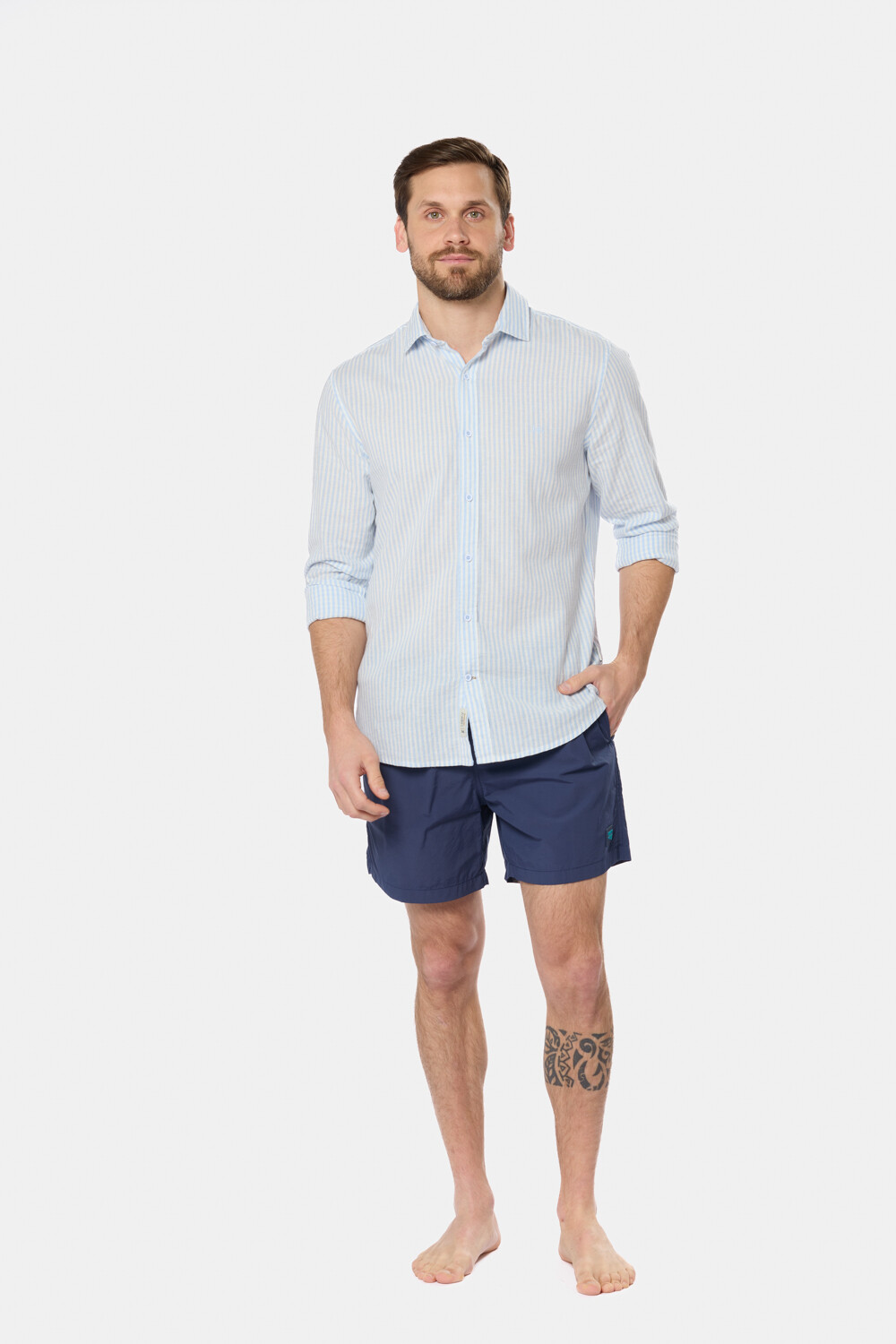 SHORT DE BAÑO LISO Piedra
