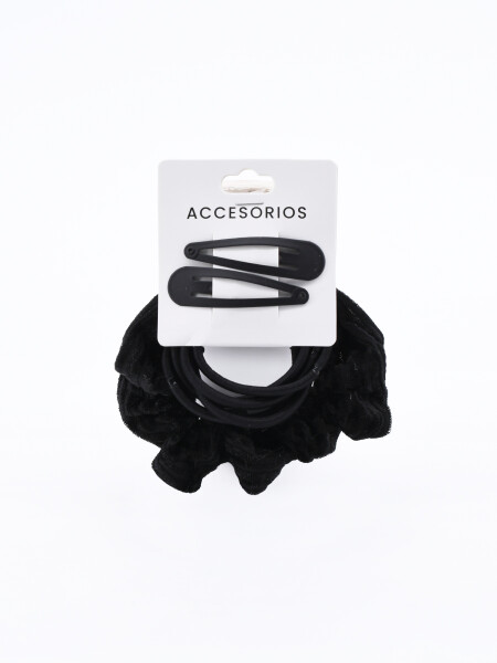 COLEROS Y SAPITOS PACK X 8 NEGRO