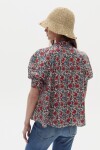 Camisa Cambria en Algodon Red Dahlia