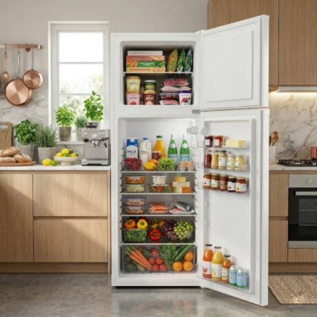 Heladera con freezer Daewoo 207Lts Sistema frio humedo Color blanco