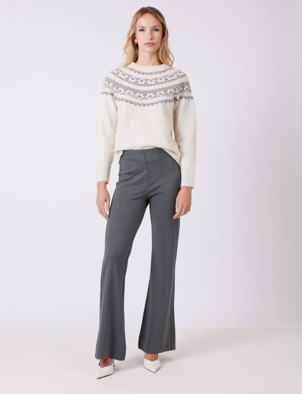 Pantalon Pespunte GRIS