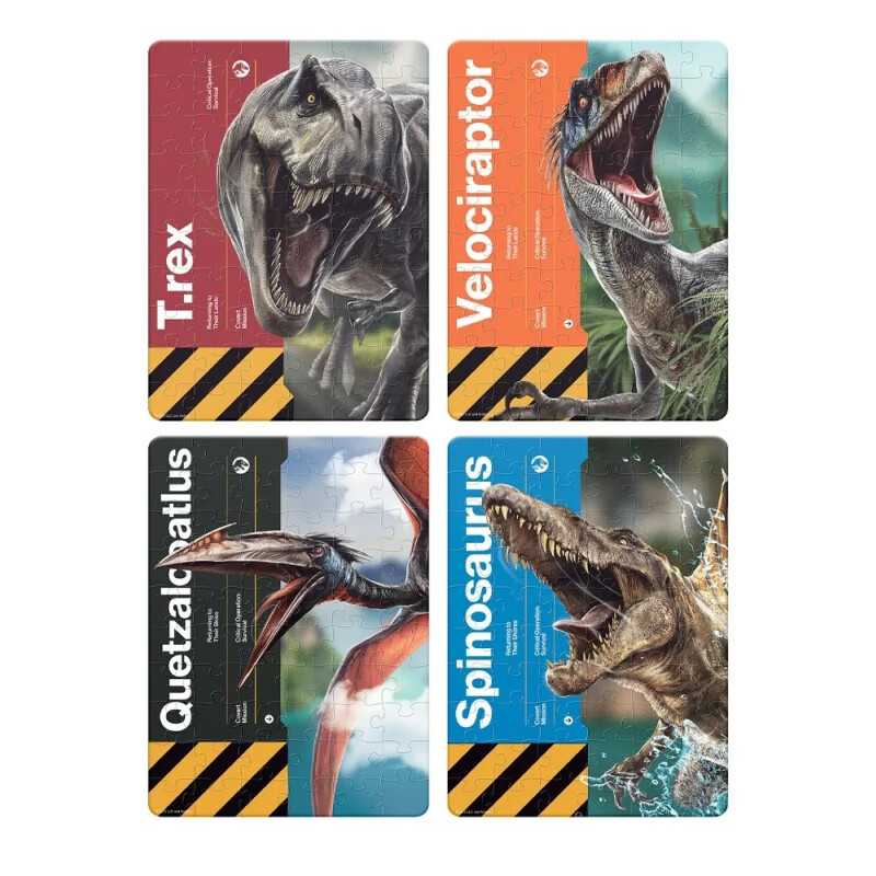 Rompecabezas 4 En 1 Jurassic World 60 Pzs Rompecabezas 4 En 1 Jurassic World 60 Pzs