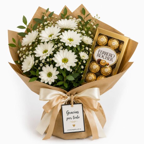Arreglo Floral Ferrero Gracias por todo Arreglo Floral Ferrero Gracias por todo