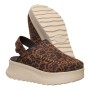 Zuecos Delray Clog Suede - Mujer Brown Leopard