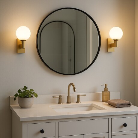 Aplique de Pared spot esfera minimalista DORADO