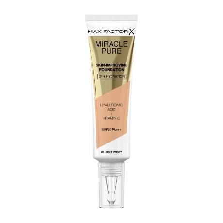 Mf Miracle Pure Foundat Ligth Ivory 40 Mf Miracle Pure Foundat Ligth Ivory 40