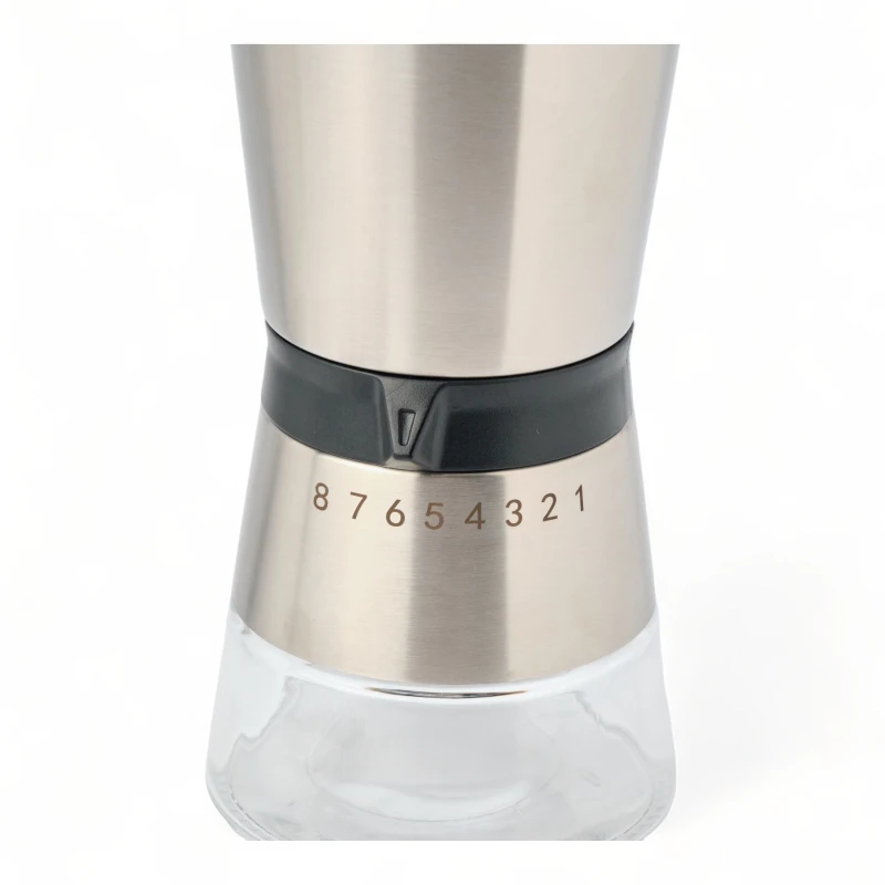 Molinillo De Café Manual 8 Moliendas Capac 200ml 60gr Granos Silver