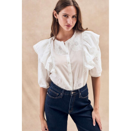 Blusa Volados Crudo