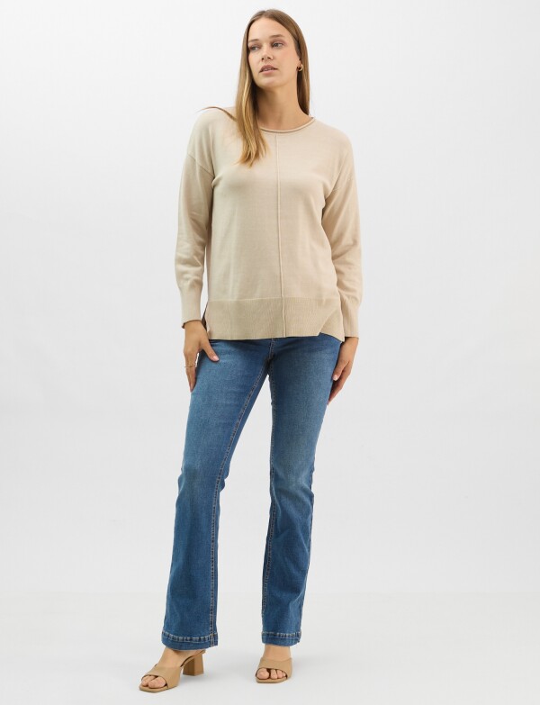 Buzo Pespunte BEIGE
