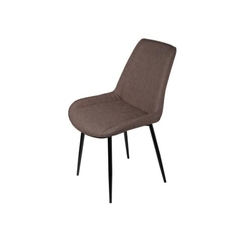 SILLA VOLGA PU/METAL MARRON/NEGRO SILLA VOLGA PU/METAL MARRON/NEGRO