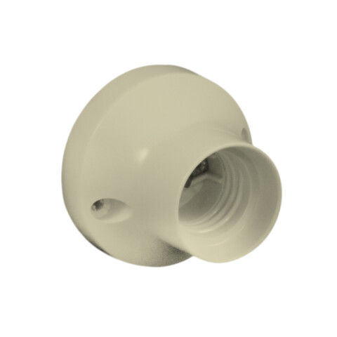 Receptáculo recto rosca Edison E27 marfil Molveno M31317