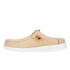 Zuecos Wally Slip Stretch Canvas - Hombre Tan/white