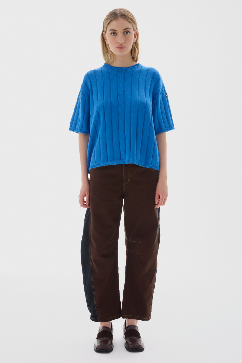 Knit T-shirt Jody Azul