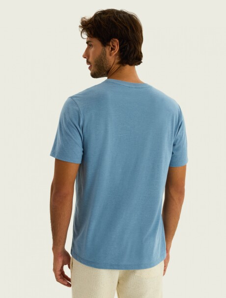 CAMISETA BÁSICA WORLD CON BORDADO GRIS
