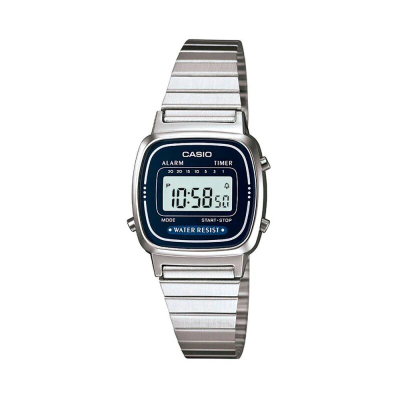 Reloj Casio Retro LA670WA-1DF para dama en acero Reloj Casio Retro La670wa-2df Para Mujer En Acero