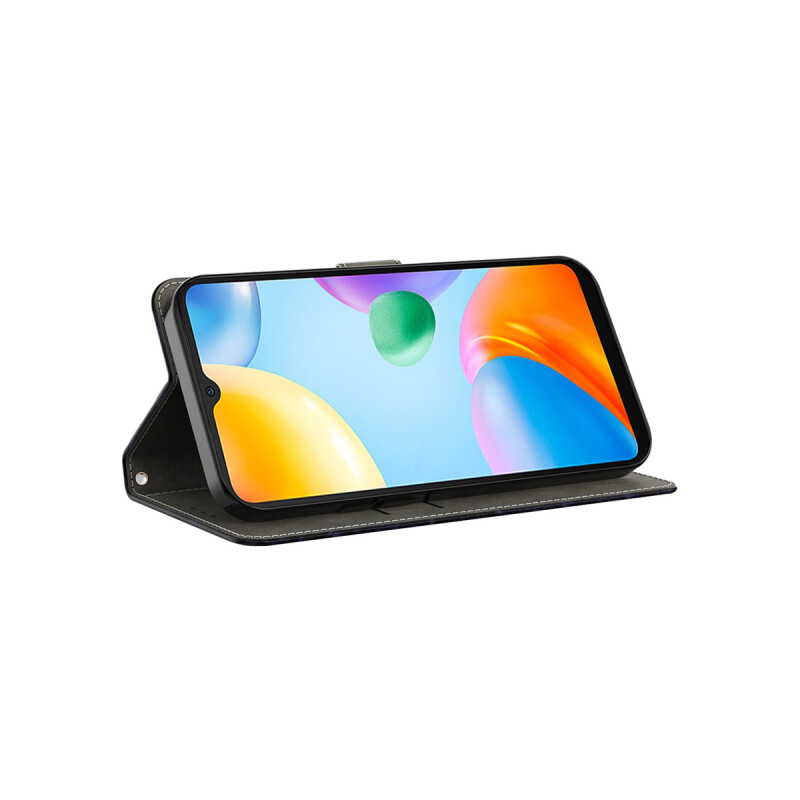 Flip cover para Xiaomi Redmi 13C diseño flor plateada Flip Cover Para Xiaomi Redmi 13c Diseño Flor Plateada