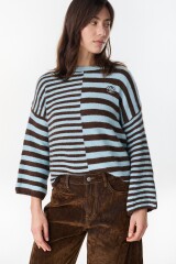 Sweater Calipso Chocolate/Celeste