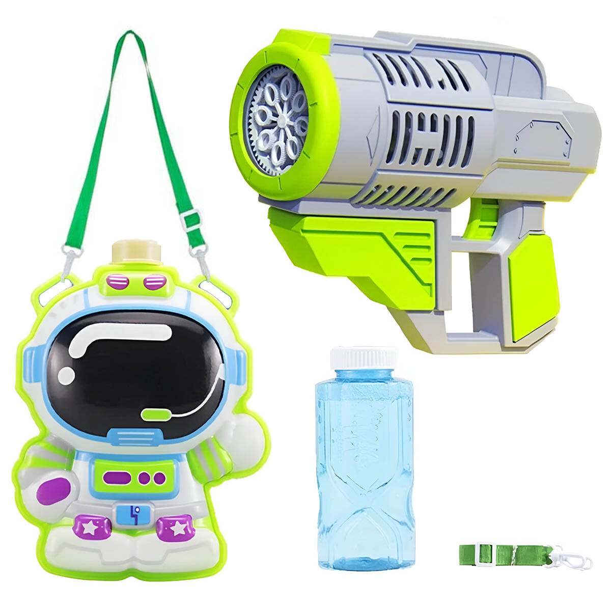 Pistola Burbujero Mochila Luz Y Sonido Astronauta Unicornio - Astronauta 