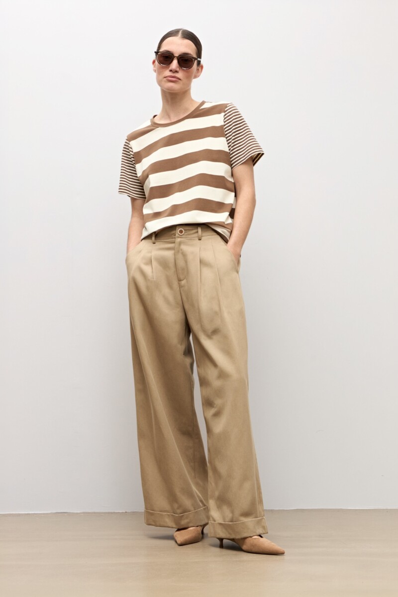 Remera rayada - topo 