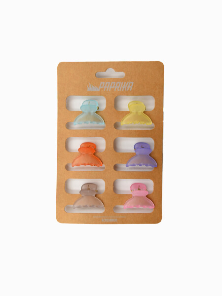 PINZA LOUREN 6 PCS MULTICOLOR