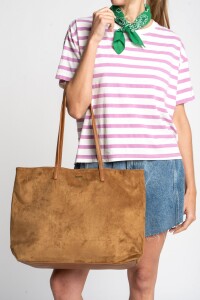 Travel Bag Gamuza Vegana Camel