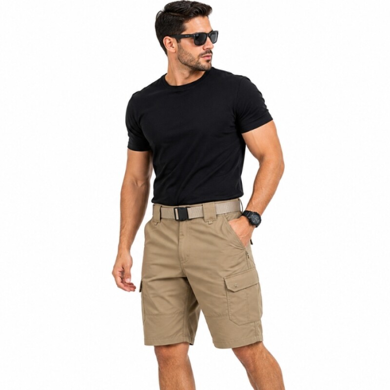 Bermuda Táctica Antidesgarro Beige