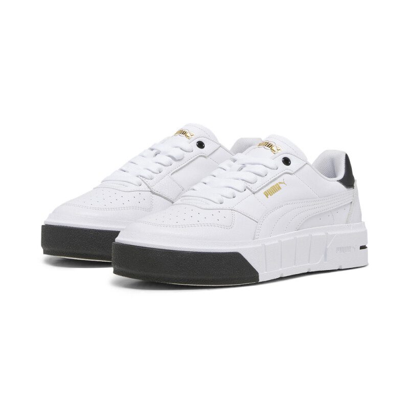 Zapatillas Puma Cali Court Lth Mujer White