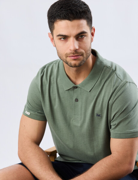 REMERA POLO LISA JERSEY Verde