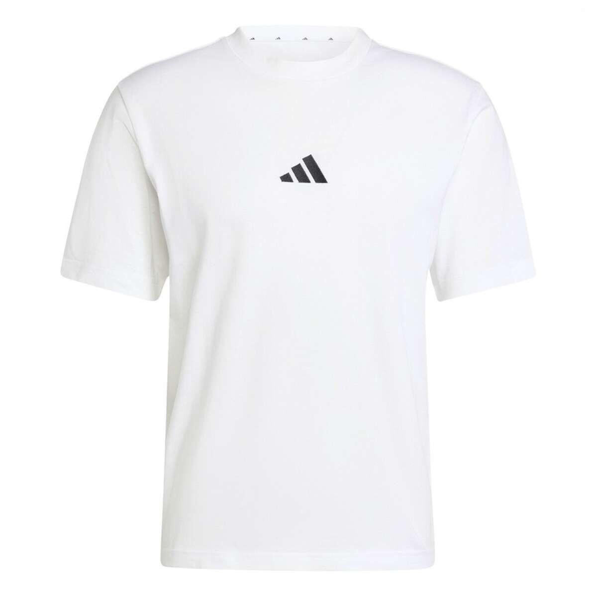 Remera Essentials Small Logo Single de Hombre - blanco 