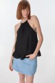 Musculosa Halter Negro