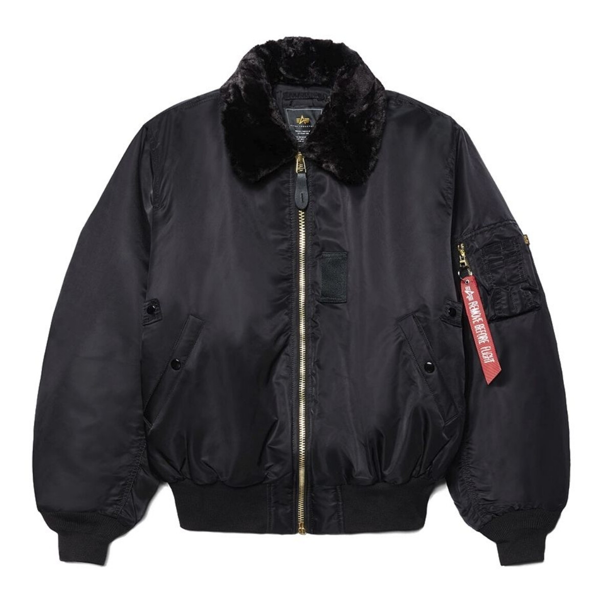 Campera Bomber B-15 Alpha - Negro 
