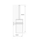 CEPILLO PARA INODORO METAL ACERO INOXIDABLE SATINADO COLGAR 000