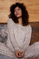 Pijama need leopard beige Crema