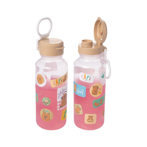 Botella Plástica Abre Fácil Carpincho 600 ml con Adhesivos U