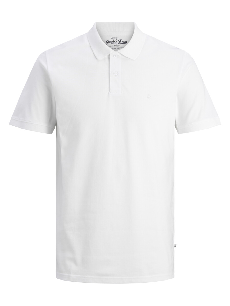 Camiseta Tipo Polo Manga Corta - White 