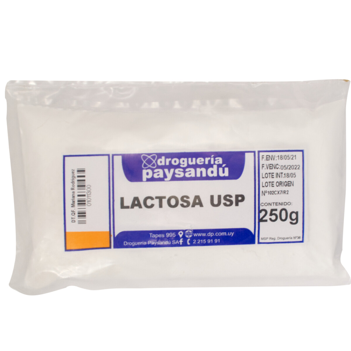 Lactosa USP - 250 g 