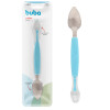 Cuchara 2 en 1 pelador BUBA celeste