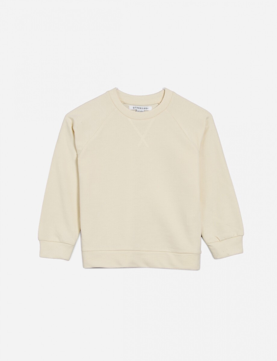 Sweatshirt manga ranglán - Beige 