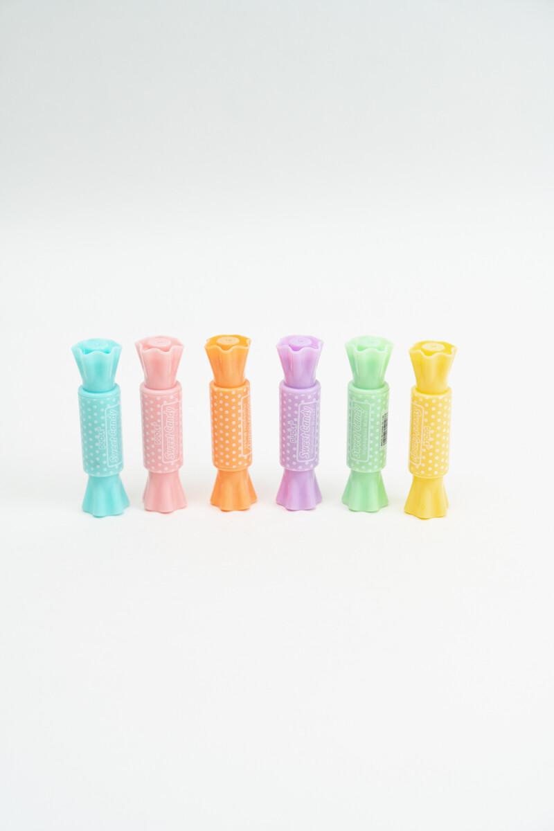 Resaltador Candy, 6 Pcs - Color Unico 