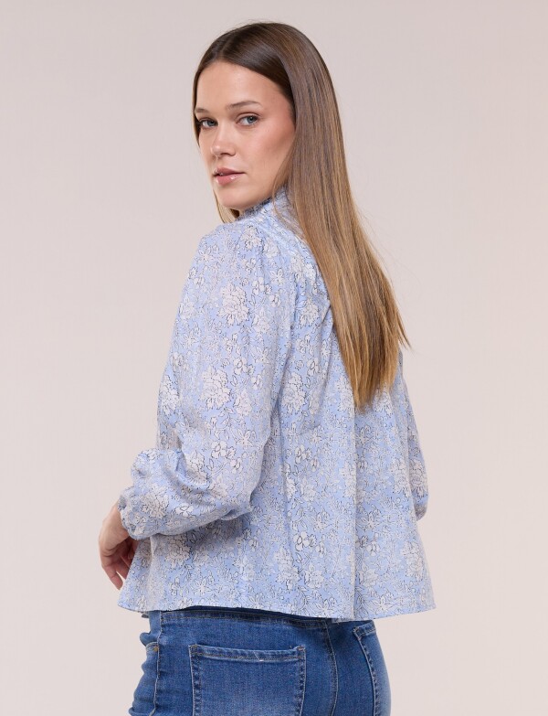 Blusa Boho Estampada CELESTE/MULTI
