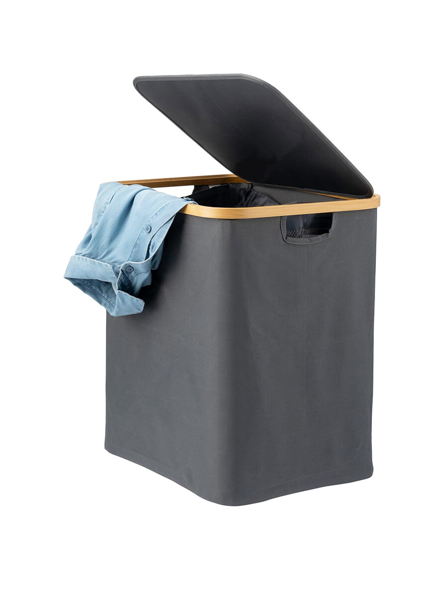 CESTO PARA ROPA - GRIS 